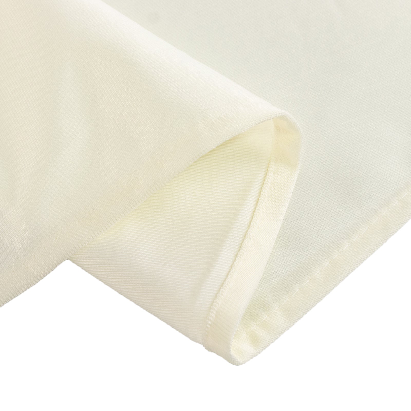 Scuba Round 90" Tablecloth Ivory - Wrinkle Free & Stain Resistant Table Cover