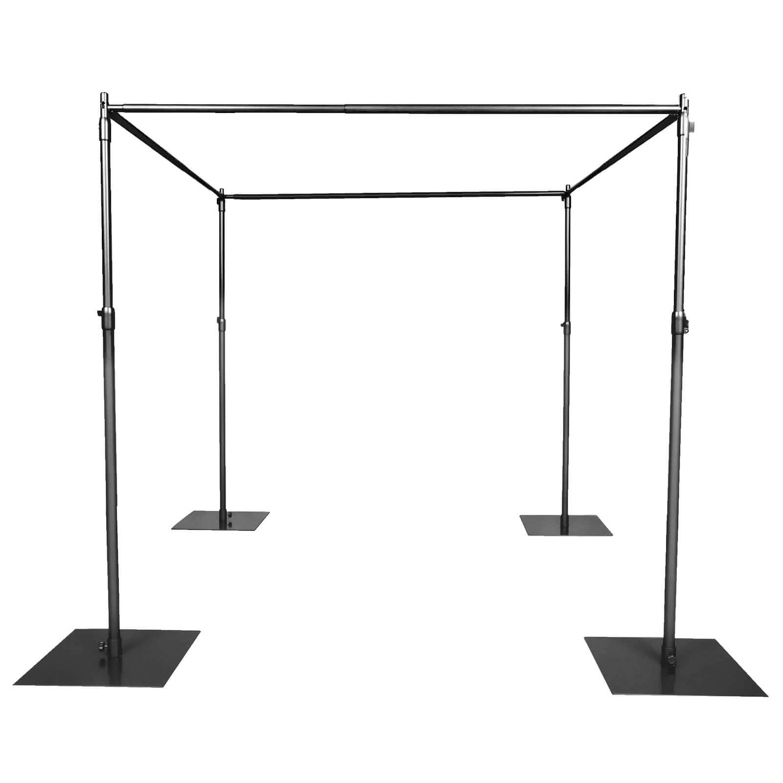 10ft 4-Post DIY Photography Backdrop Stand, Wedding Arch Canopy Tent
