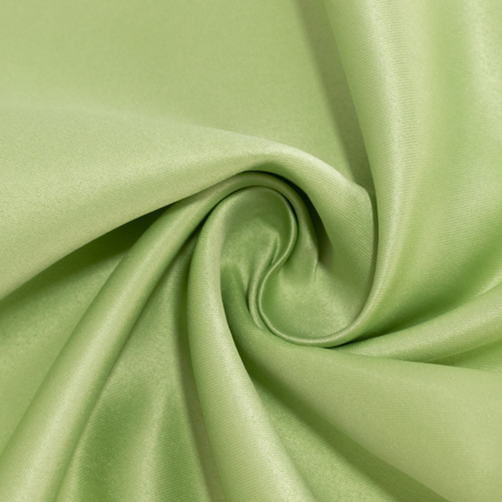 Lamour Satin 72"x72" Table Overlay Square Tablecloth Sage Green - Smooth Finish Table Topper