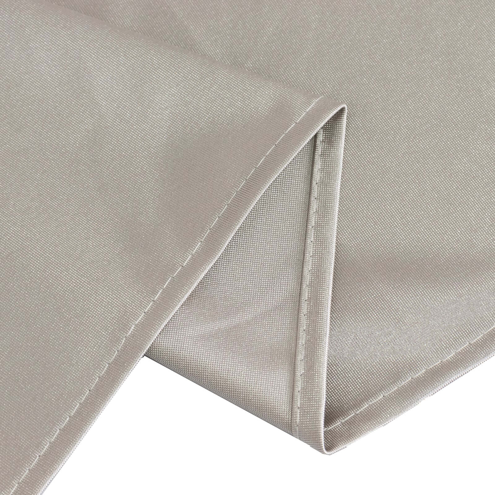 Scuba Square 70"x70" Tablecloth Shimmer Silver - Wrinkle Free & Stain Resistant Table Cover
