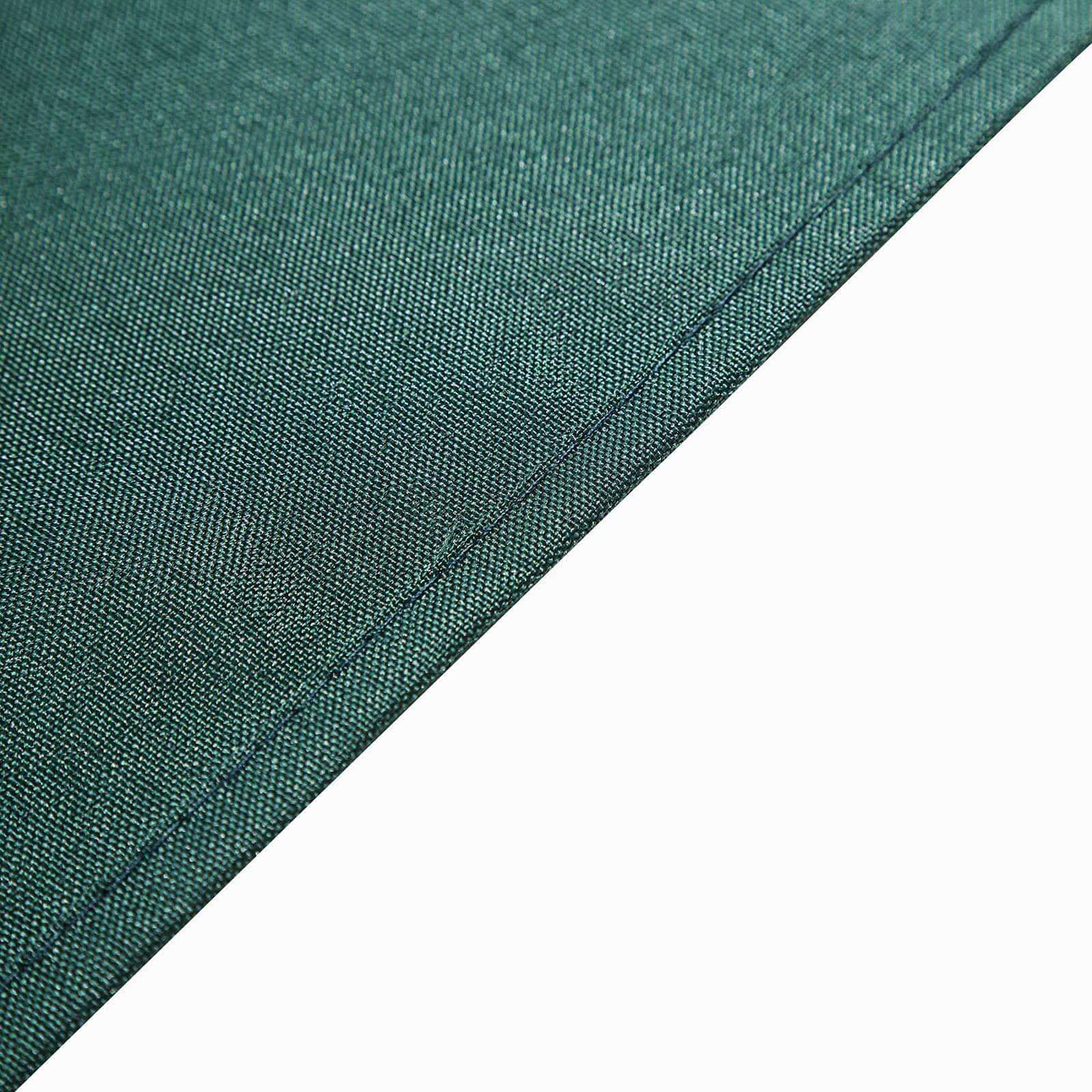 Polyester 70"x70" Table Overlay Square Tablecloth Hunter Emerald Green - Wrinkle-Resistant & Durable Table Cover