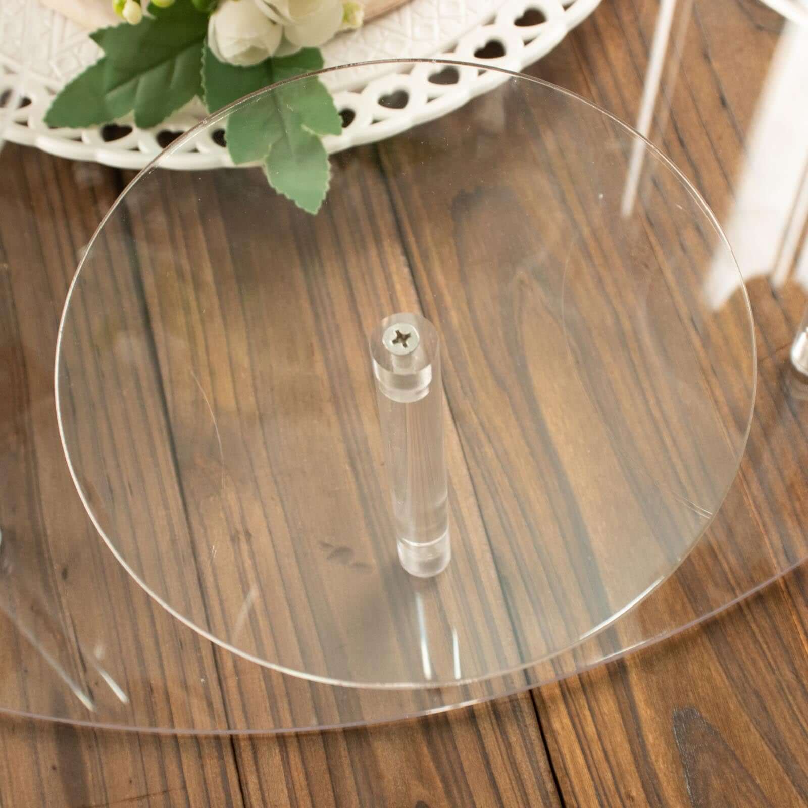 Acrylic Cake Stand with 12-Arm Tiered Cupcake Holders Clear - Easy Assembly Multi-layer Dessert Display Centerpiece Tower for Weddings Gala Events & Celebrations 29"