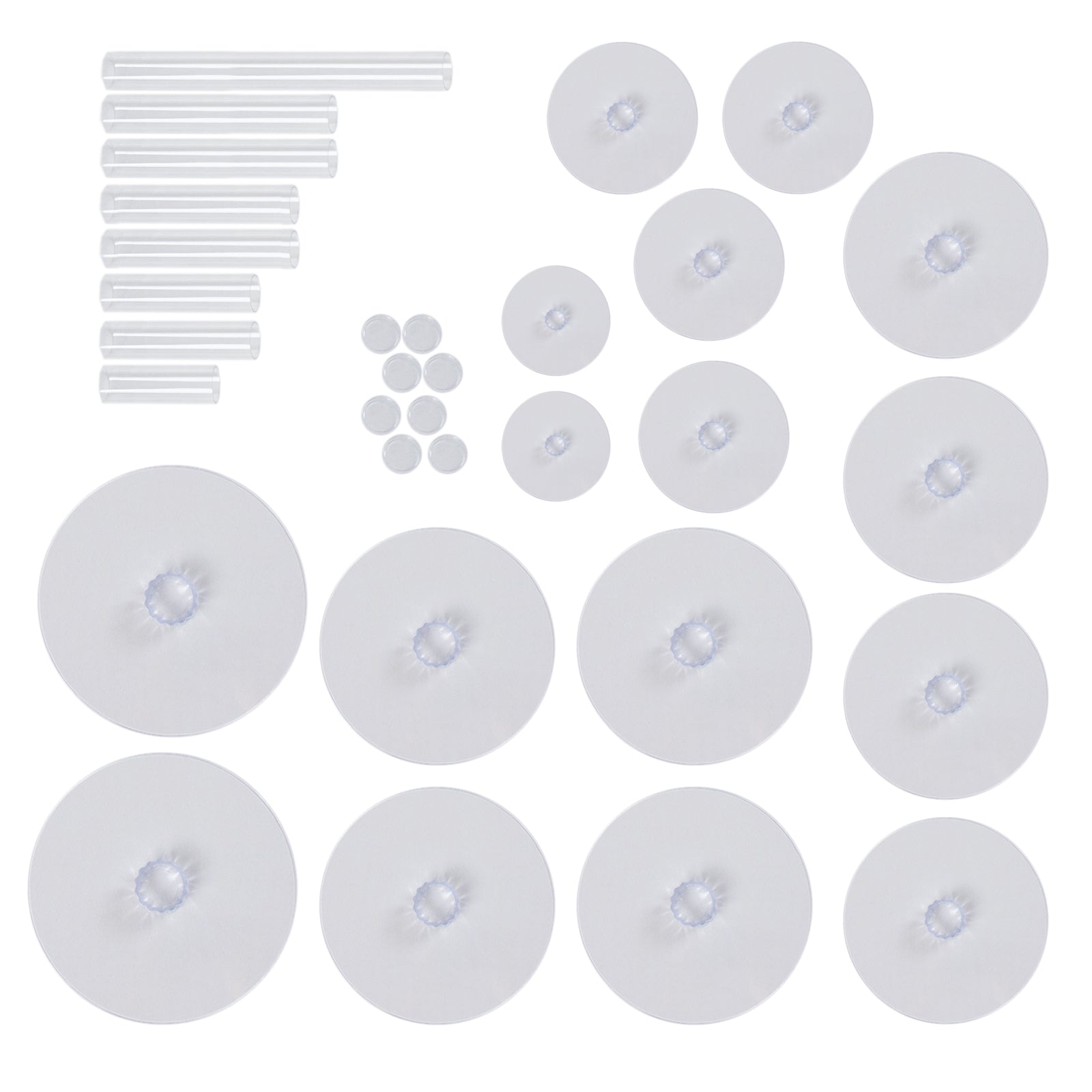 8-Tier Acrylic Cake Stand Set Clear - Assorted Sizes for Buffet Party Tables