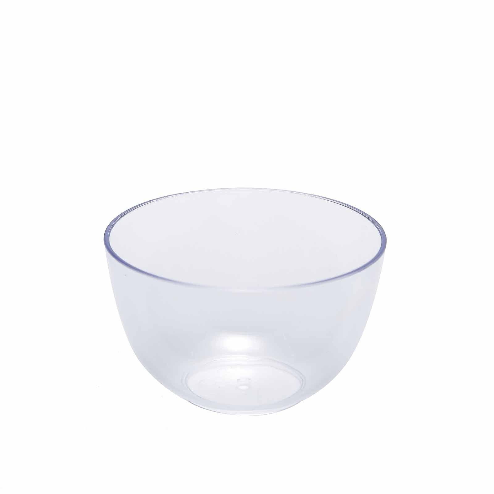 12-Pack Plastic Mini Snack Bowls Clear - Compact Disposable Bowls for Parties 4oz