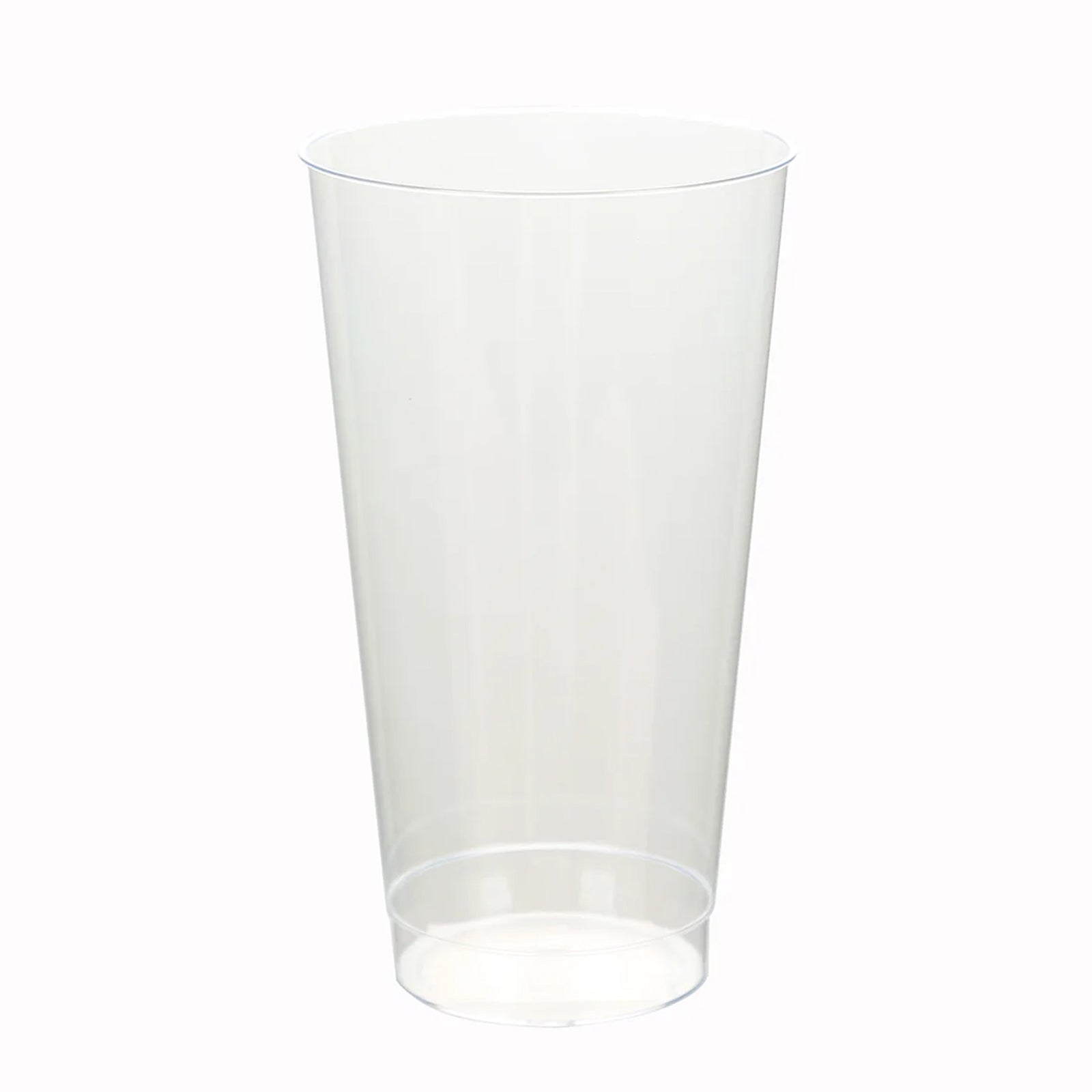 12-Pack Plastic Party Cups Clear - Durable Disposable Tumblers for Drinks 17oz 5.5"