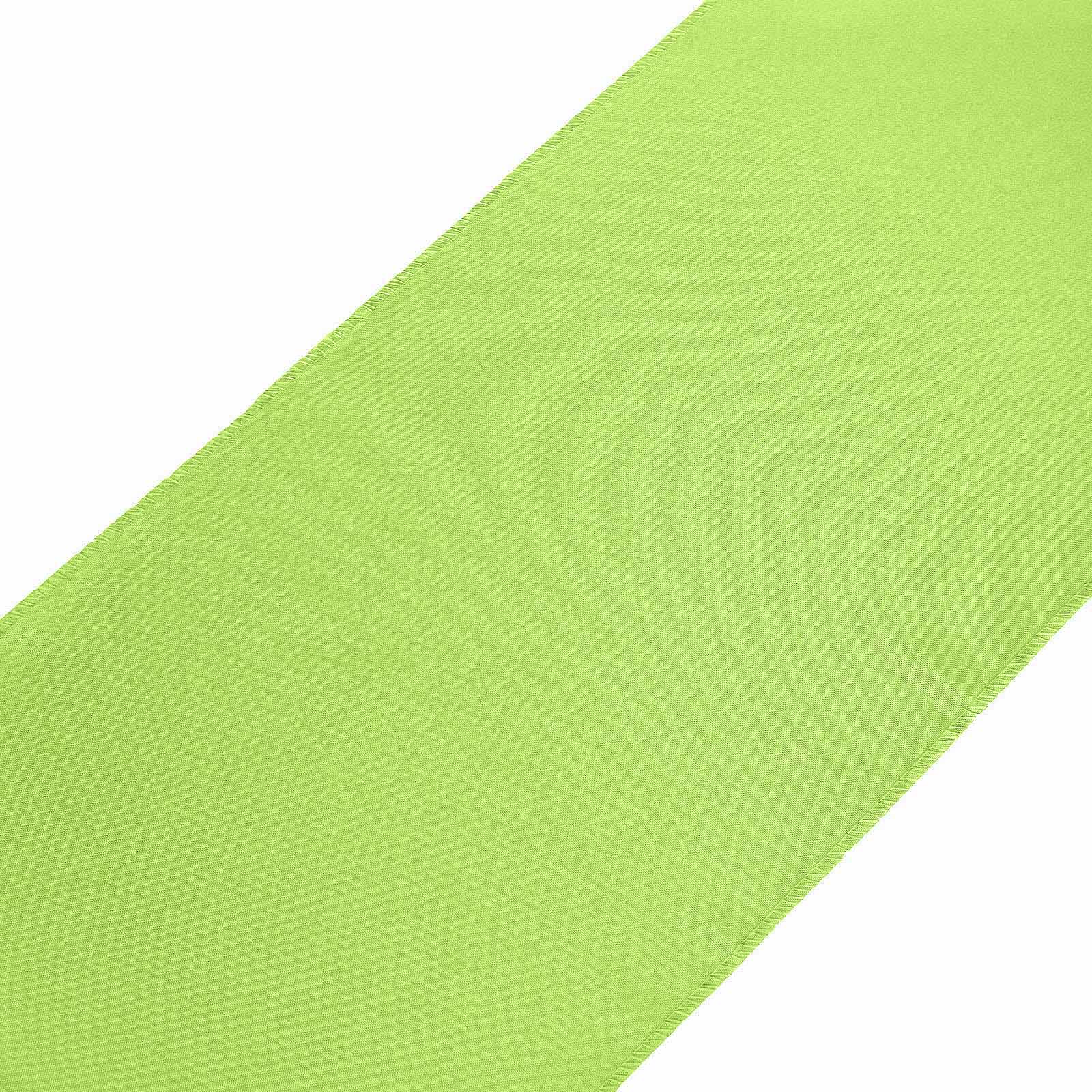 Polyester 12"x108" Table Runner Apple Green - Durable & Wrinkle-Resistant Table Decor