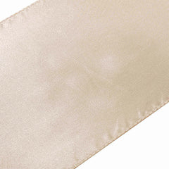 Satin 12"x108" Table Runner Beige - Stylish Table Linen
