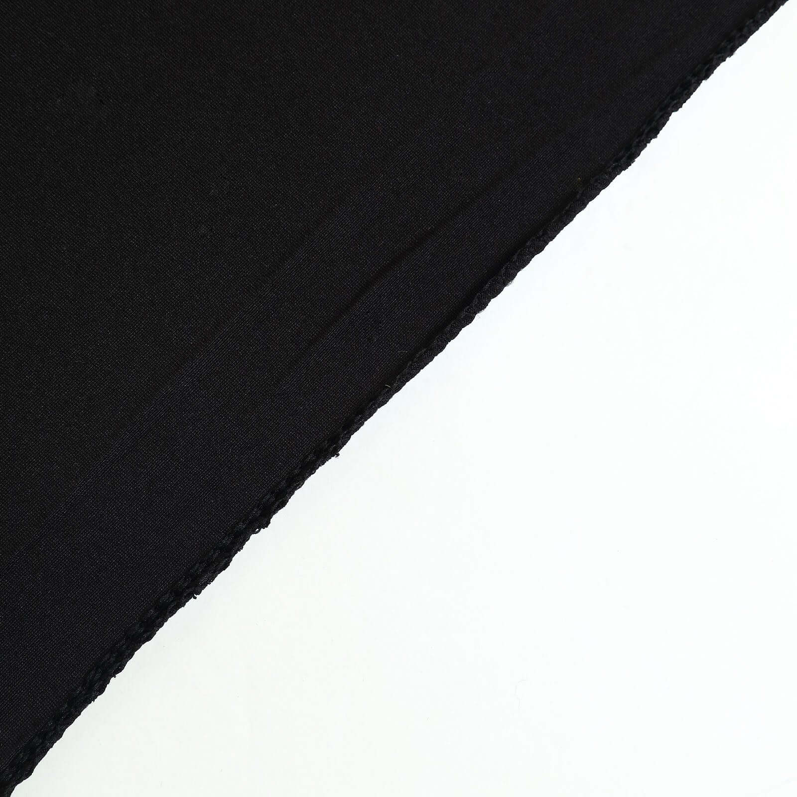 7.5ft Black Round Spandex Fit Party Backdrop Stand Cover