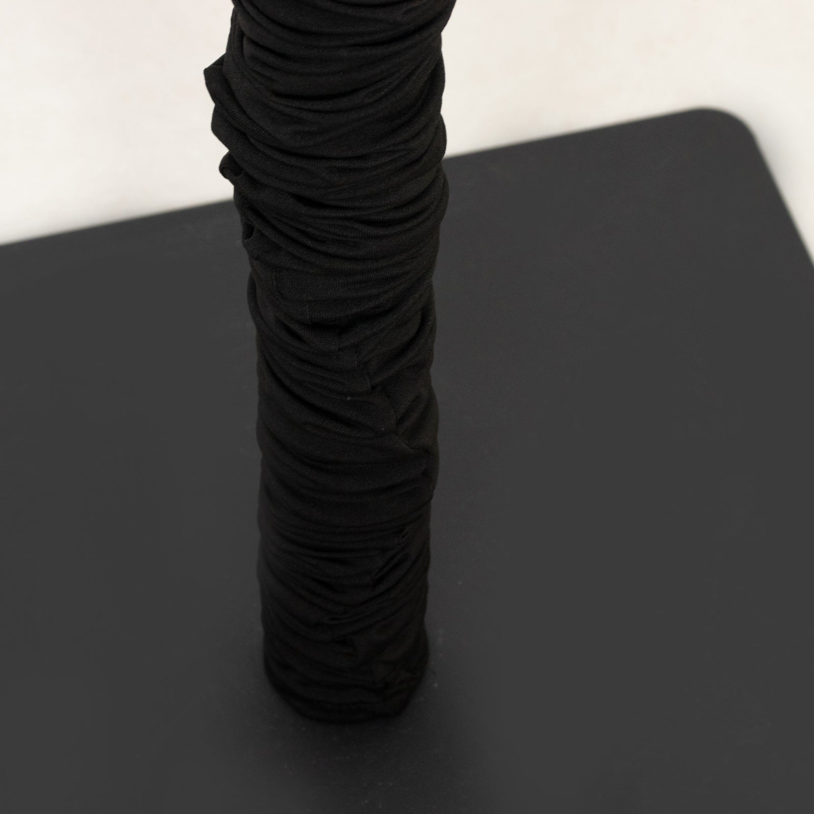 20ft Spandex Upright Pole Cover – Black, Stretch Fabric for Curved Aluminum Chandelier Hanger, Pipe & Drape, Lighting & Stage Use, Event Setup