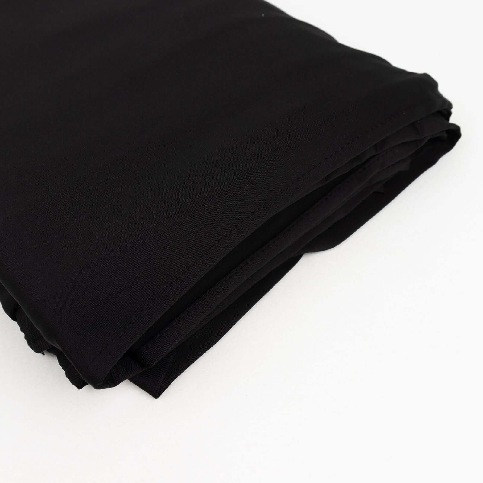 Black Spandex 4-Way Stretch Fabric Roll, DIY Craft Fabric Bolt- 60"x10 Yards