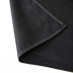 100% Cotton 54"x54" Square Tablecloth Black Linen - Soft & Breathable Fabric Table Cover