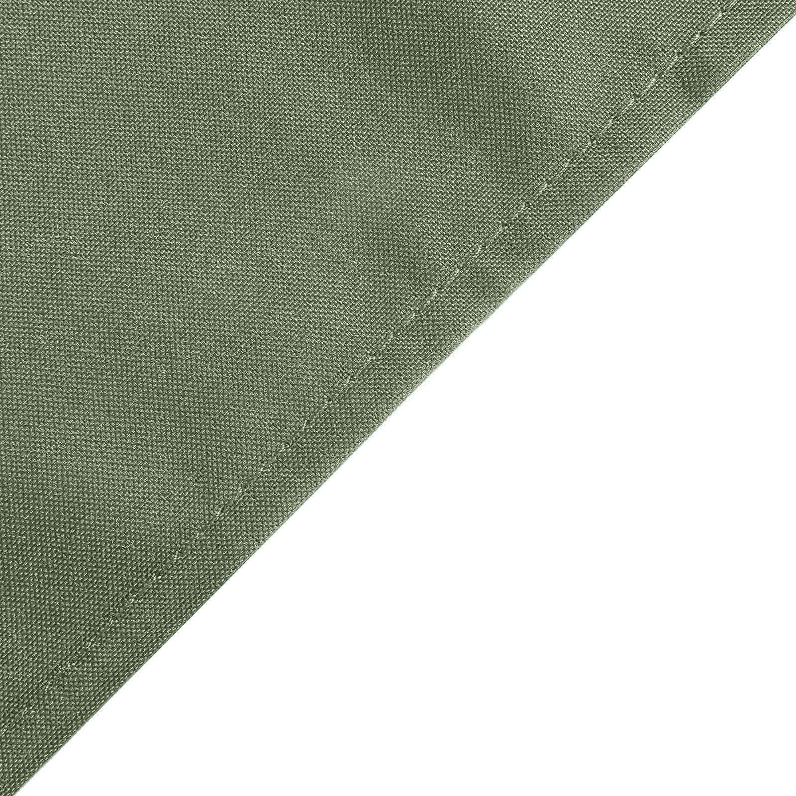 Polyester 90"x132" Rectangle Tablecloth Olive Green - Seamless Wrinkle-Resistant Table Cover