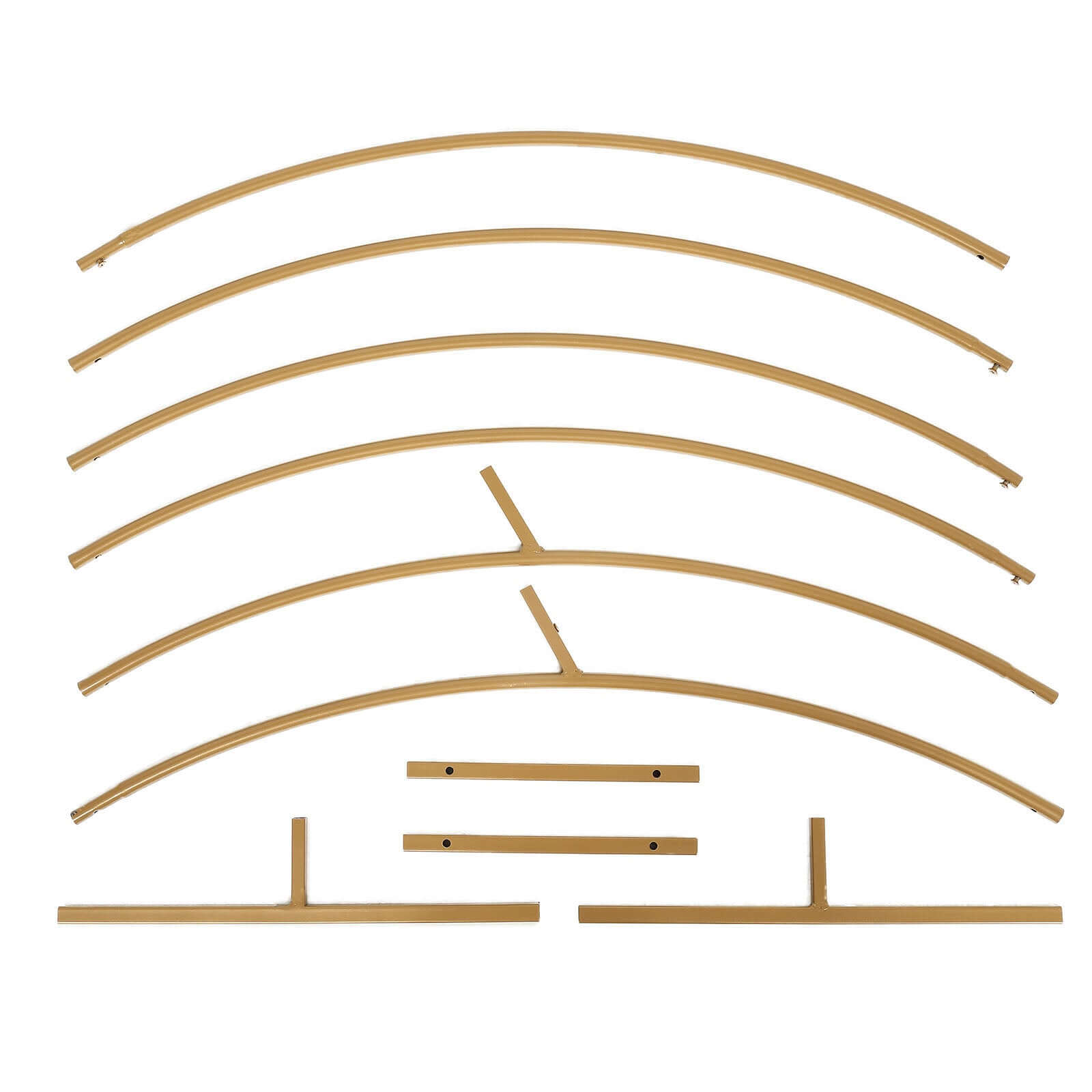 6.5ft Gold Metal Circle Wedding Arch Stand, Floral Balloon Garland Hoop, Round Backdrop Frame