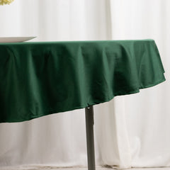 Scuba Round 70" Tablecloth Hunter Emerald Green - Wrinkle Free & Stain Resistant Table Cover