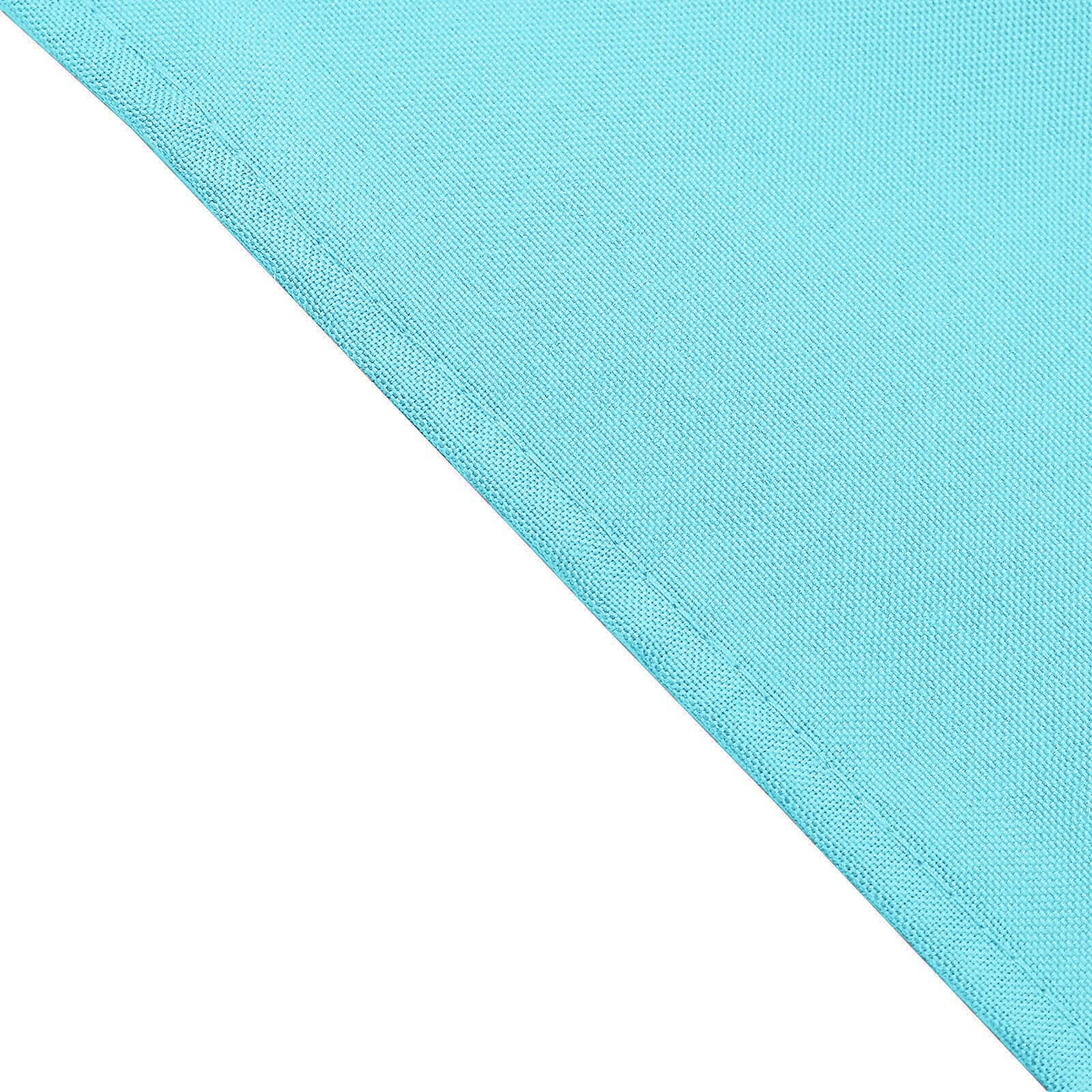 5 Pack Polyester 17"x17" Napkins Light Blue - Durable & Wrinkle Resistant Dinner Napkins