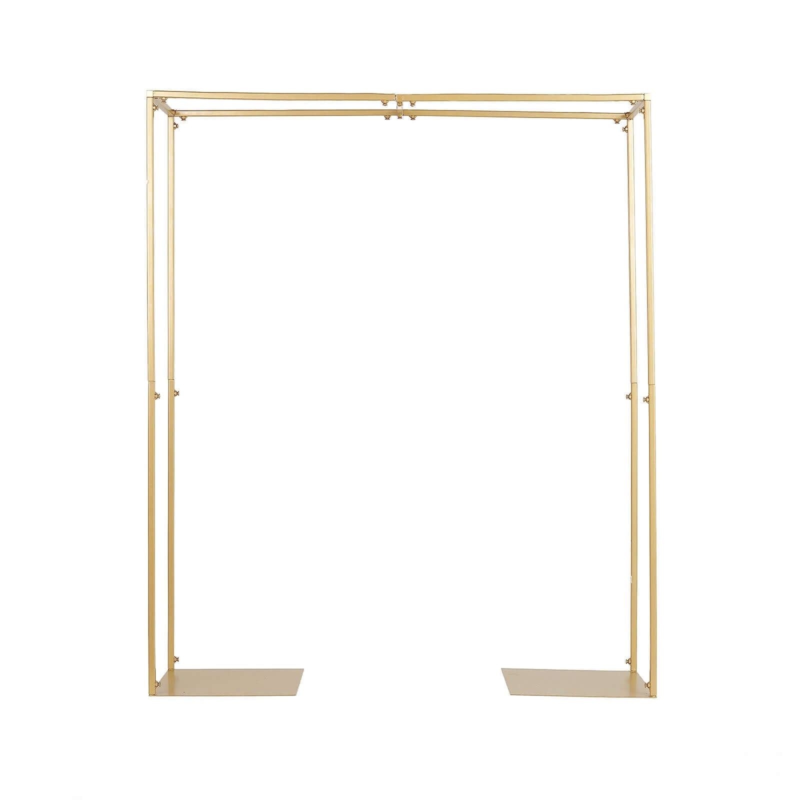 Adjustable Flower Arch Gold Metal Over-The-Table Frame - Wedding Display 48" Tall
