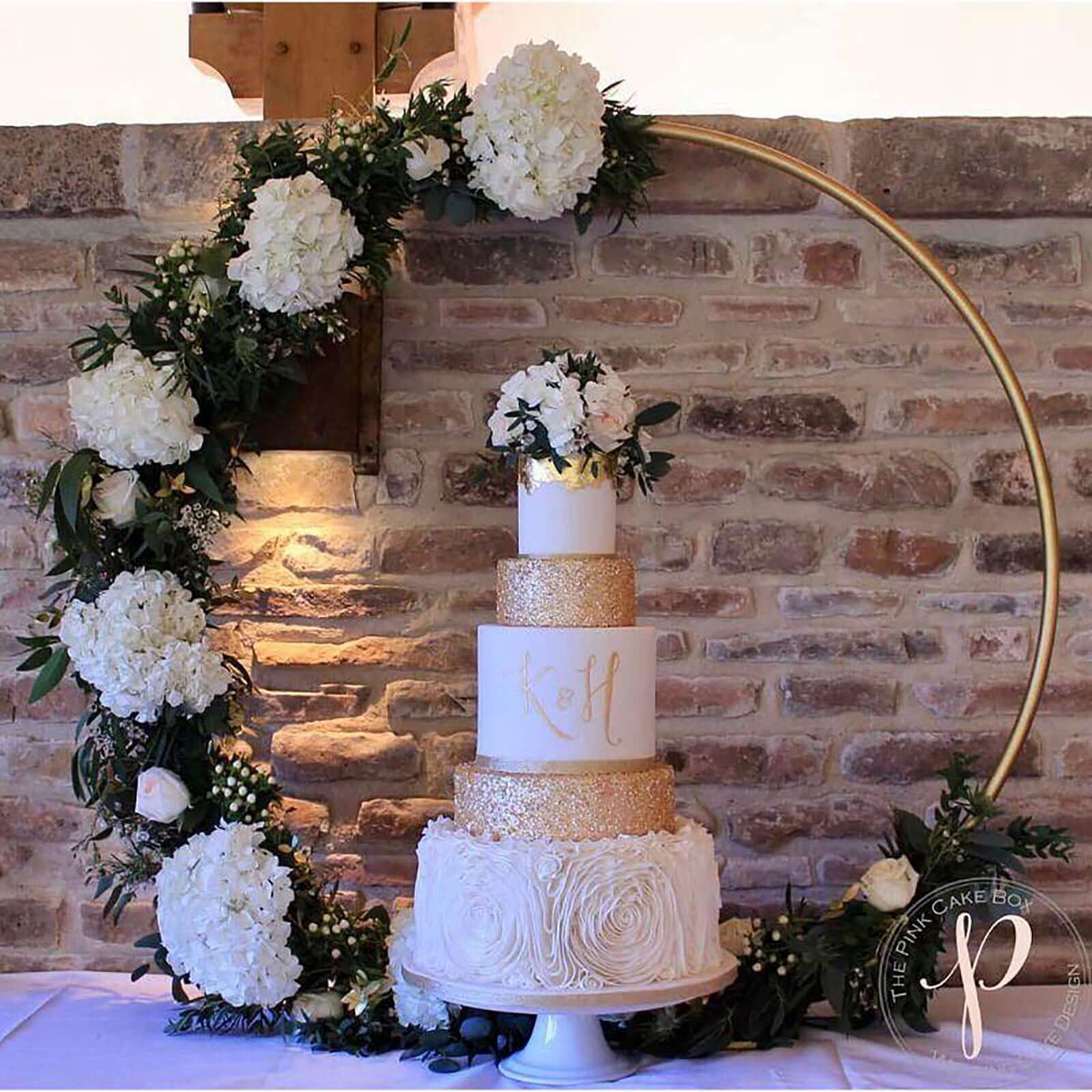 32" Gold Heavy Duty Metal Hoop Wreath, Floral Hoop