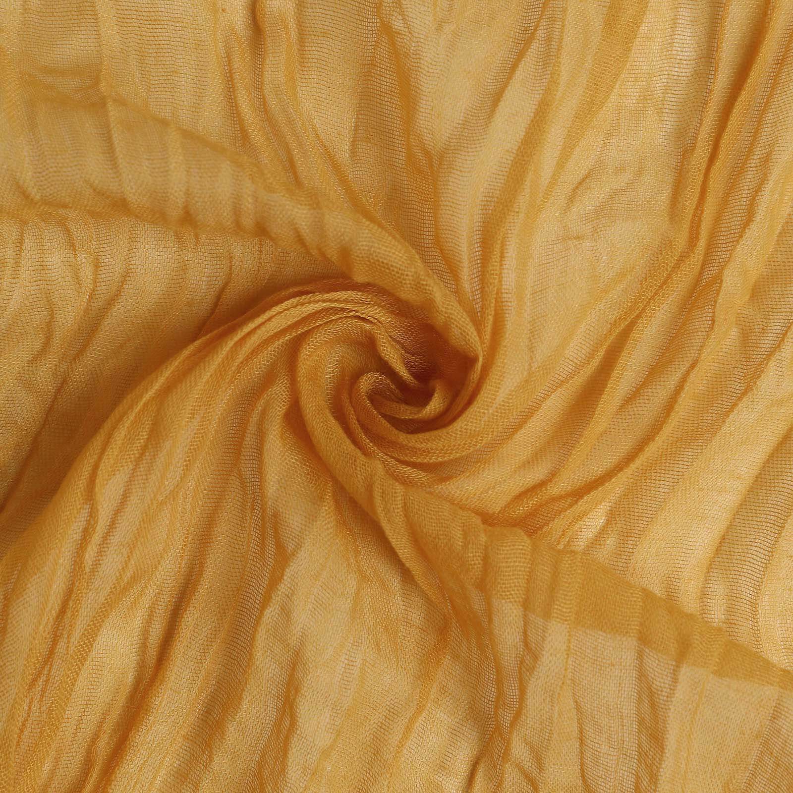 5 Pack Gauze Cheesecloth 24"x19" Napkins Mustard Yellow Reusable Dinner Napkins