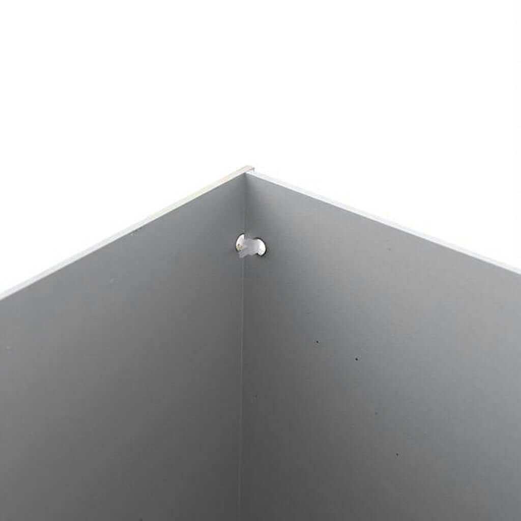 24" Silver Mirror Finish Acrylic Display Box, Pedestal Riser with Interchangeable Lid and Base