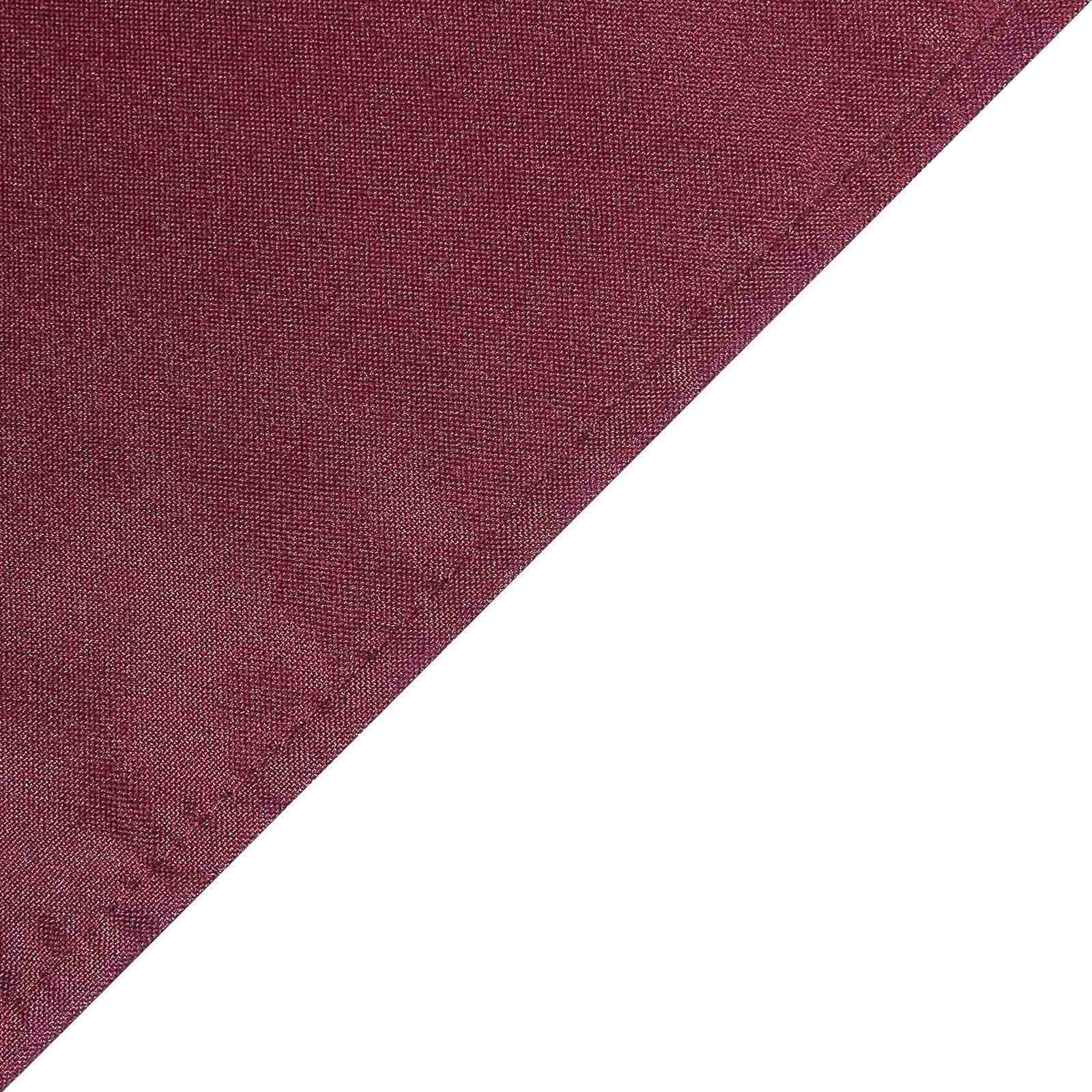 Polyester Square 90"x90" Tablecloth Burgundy - Wrinkle-Resistant & Durable Table Cover