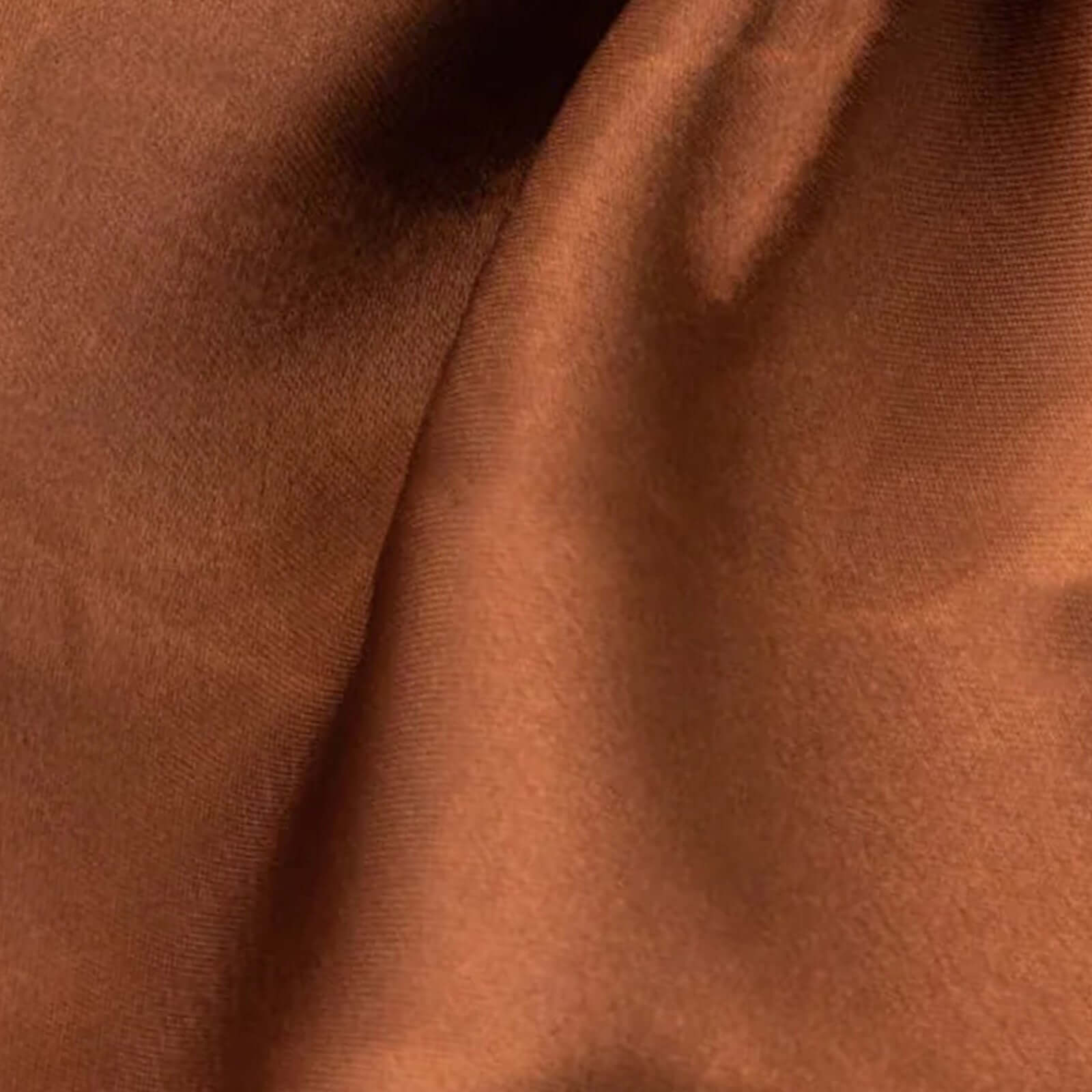 5 Pack Satin 20"x20" Napkins Cinnamon Brown - Luxurious Shine & Smooth Dinner Napkins