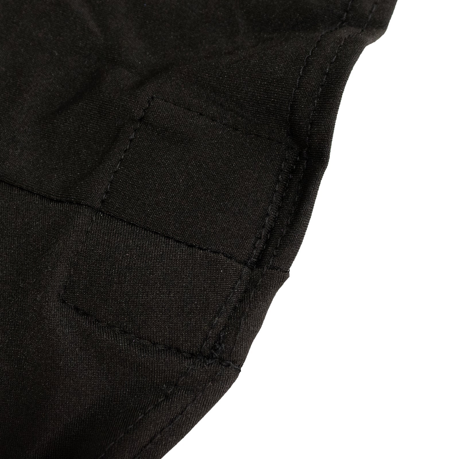 Stretch Spandex 72"x30" Rectangle Table Cover Red/Black Cross Over Design - Two-Piece Fitted Tablecloth with Elastic Foot Pockets