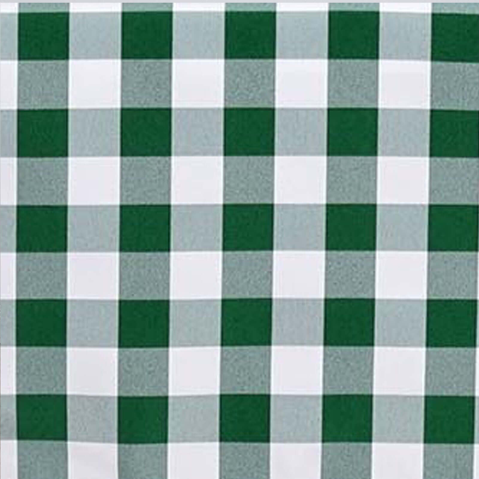 Polyester 54"x54" Table Overlay Square Tablecloth White/Green - Checkered Buffalo Plaid Design for Casual Table Settings