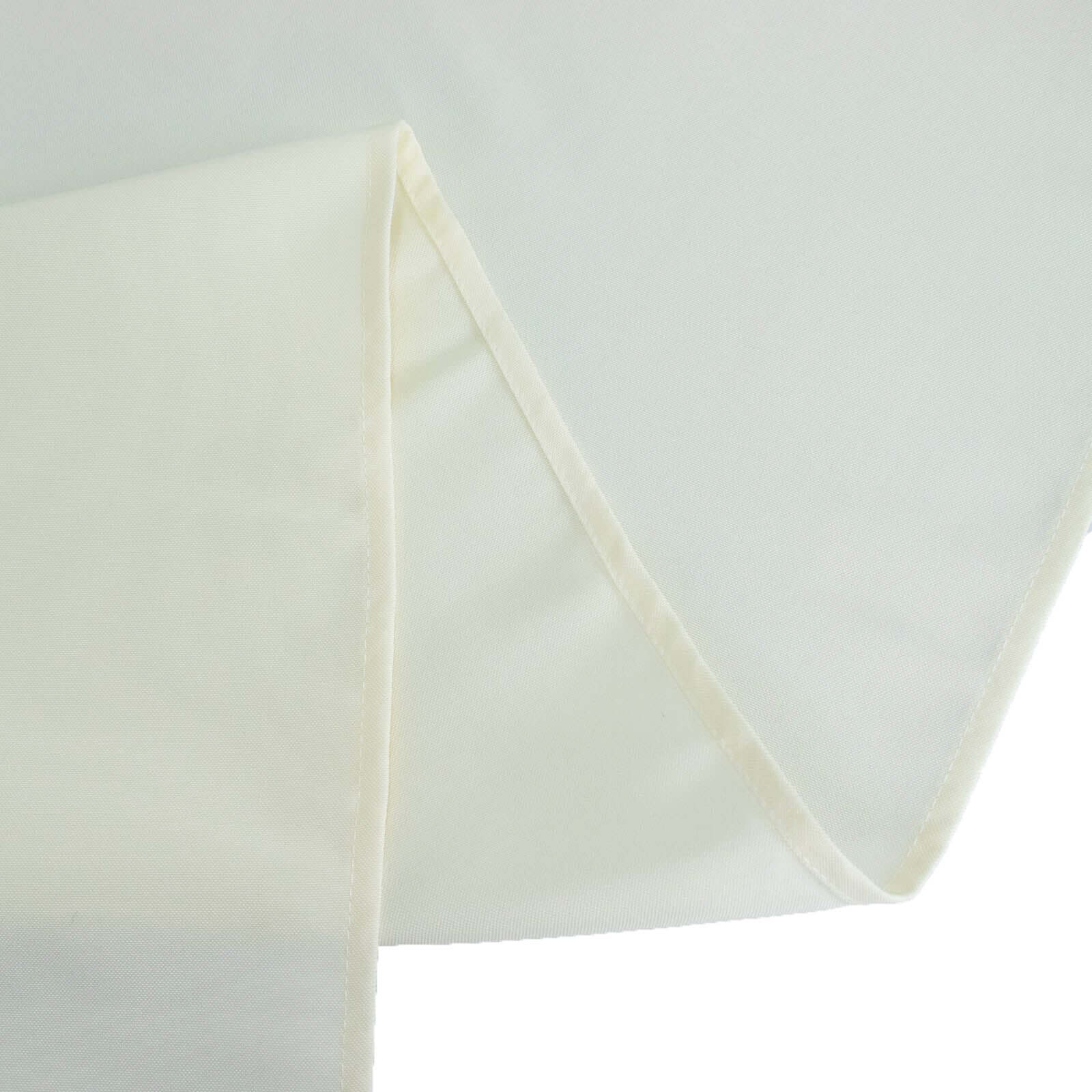 5 Pack Premium Polyester 20"x20" Napkins Ivory - Wrinkle-Resistant & Durable Dinner Napkins