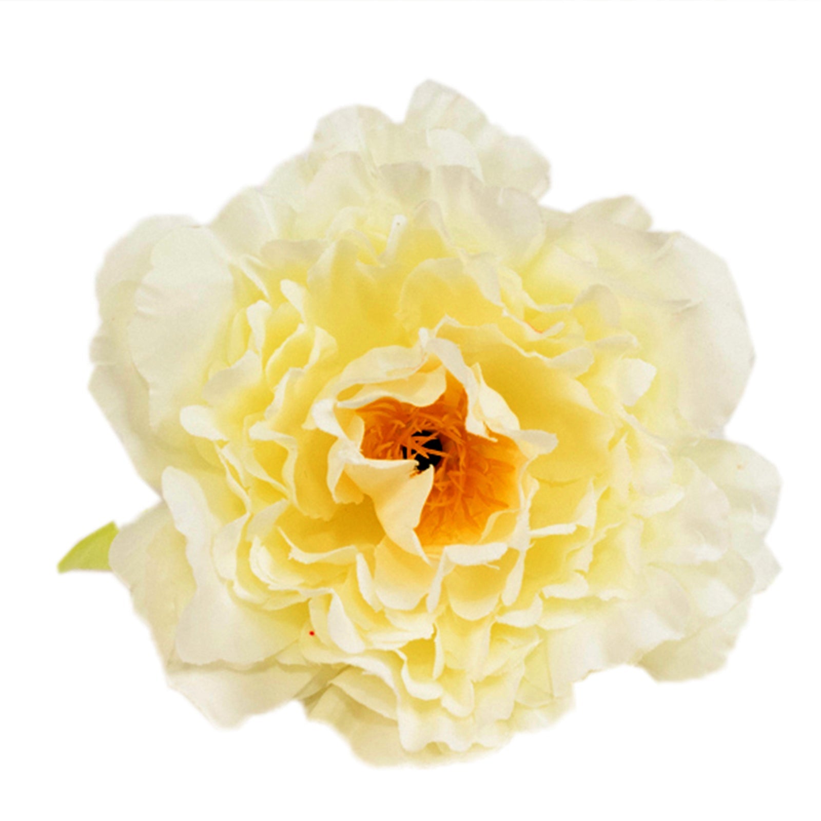 4-Pack Napkin Holders with Silk Peony Flower – Ivory Floral Napkin Rings for Dining Table Settings