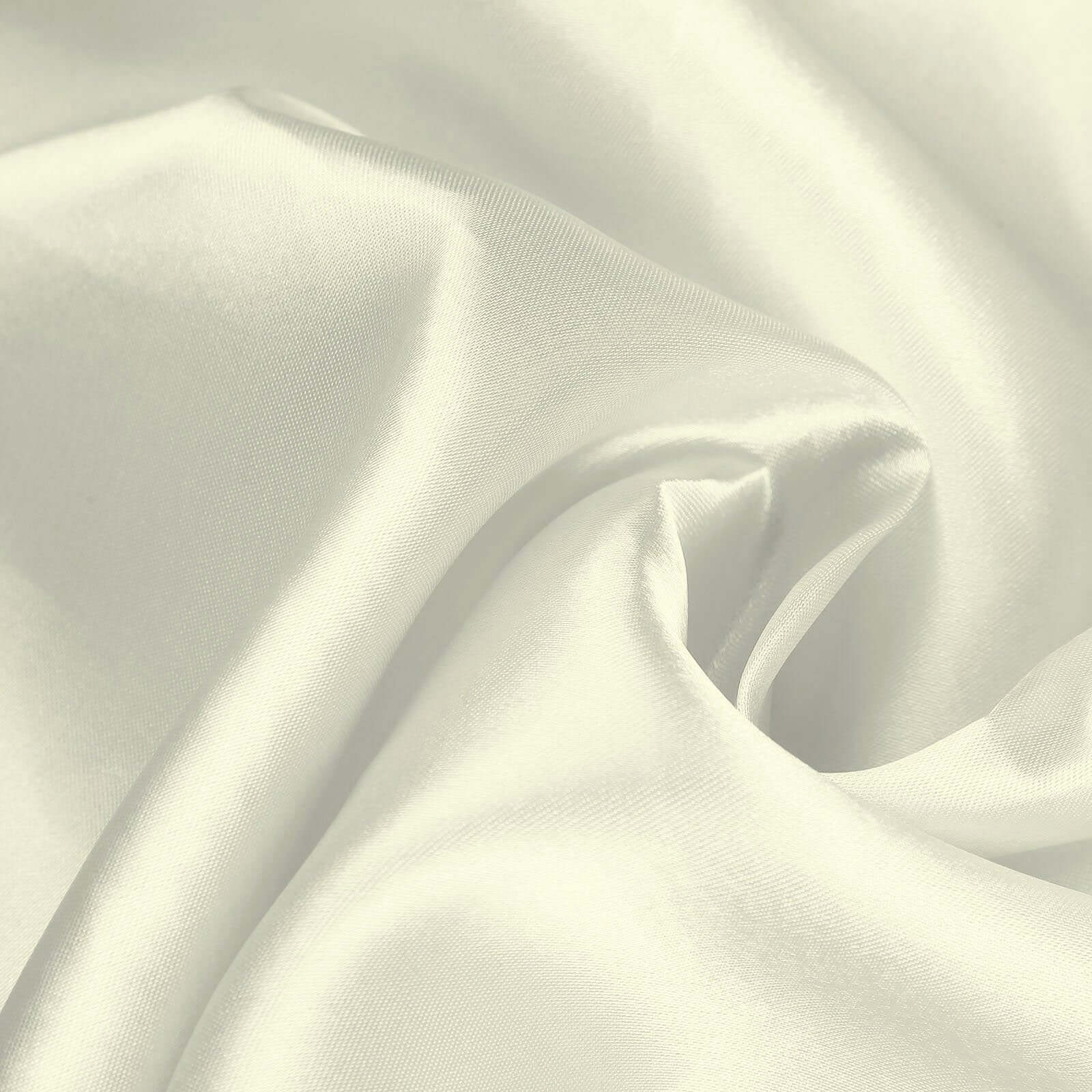 Polyester 90"x90" Table Overlay Square Tablecloth Ivory - Wrinkle-Resistant & Durable Table Cover
