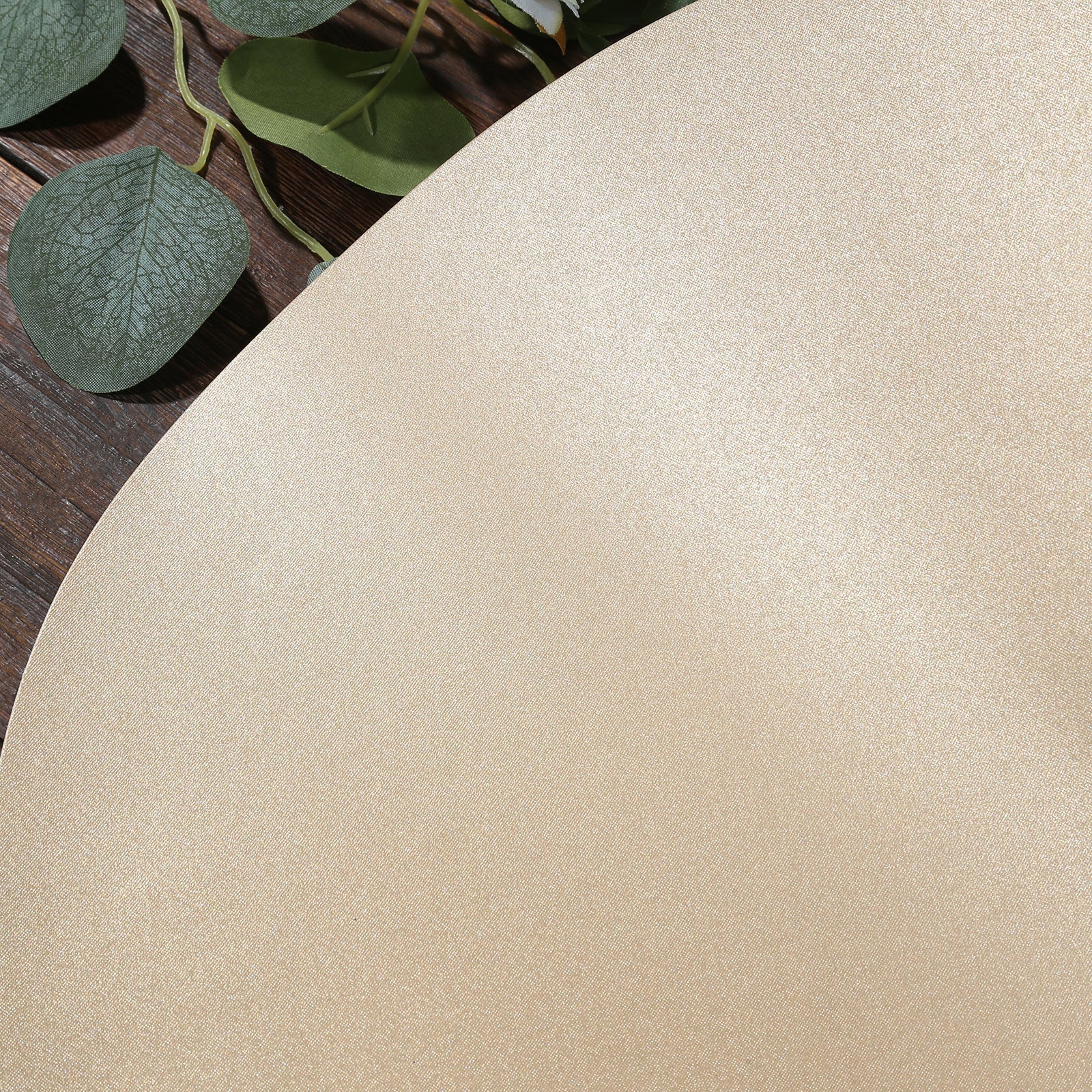 50 Pack 13" Round Disposable Paper Placemats – Taupe Cardboard Dining Table Mats, 120 GSM