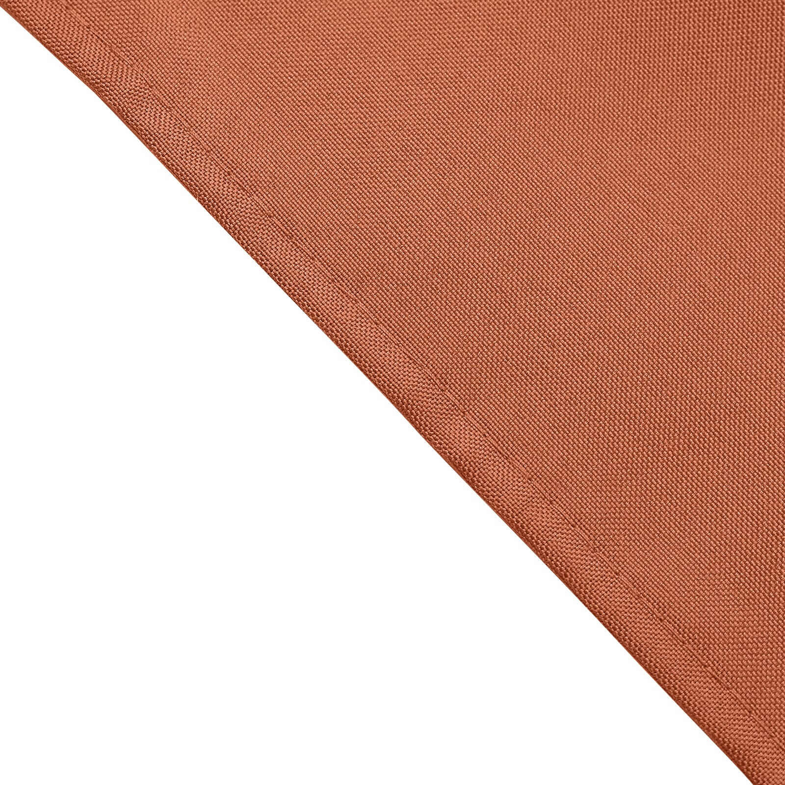 5 Pack Polyester 17"x17" Napkins Terracotta (Rust) - Durable & Wrinkle Resistant Dinner Napkins