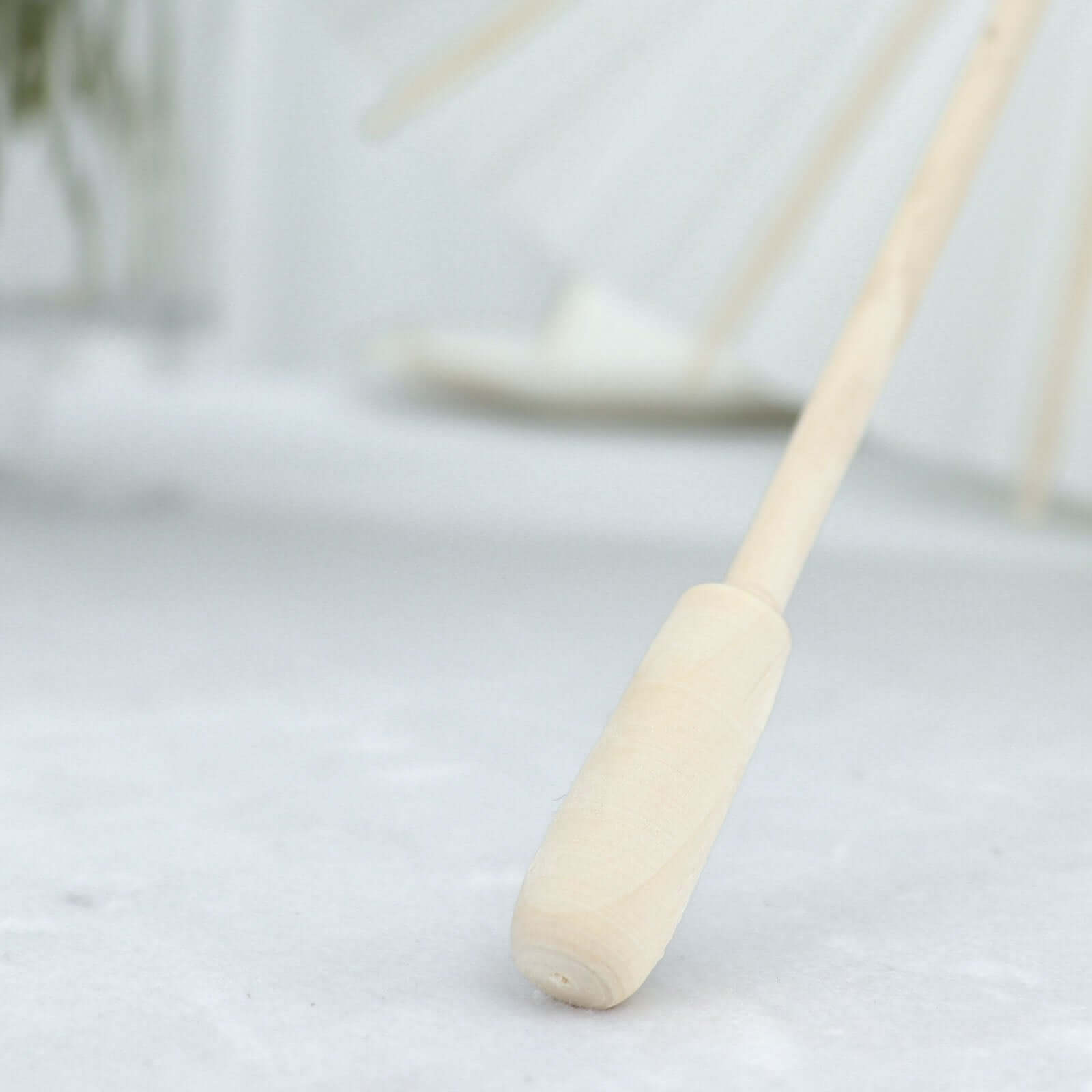 4-Pack Paper and Bamboo Parasol Umbrellas White - Decorative Centerpieces and Bridal Shower Photo Props 16"