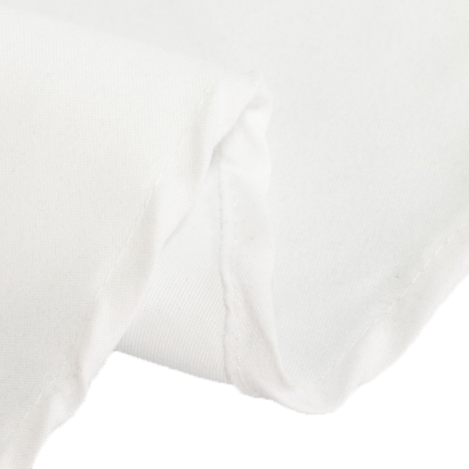 Cotton Blend 70" Round Tablecloth White - Wrinkle-Resistant Design for Everyday Use