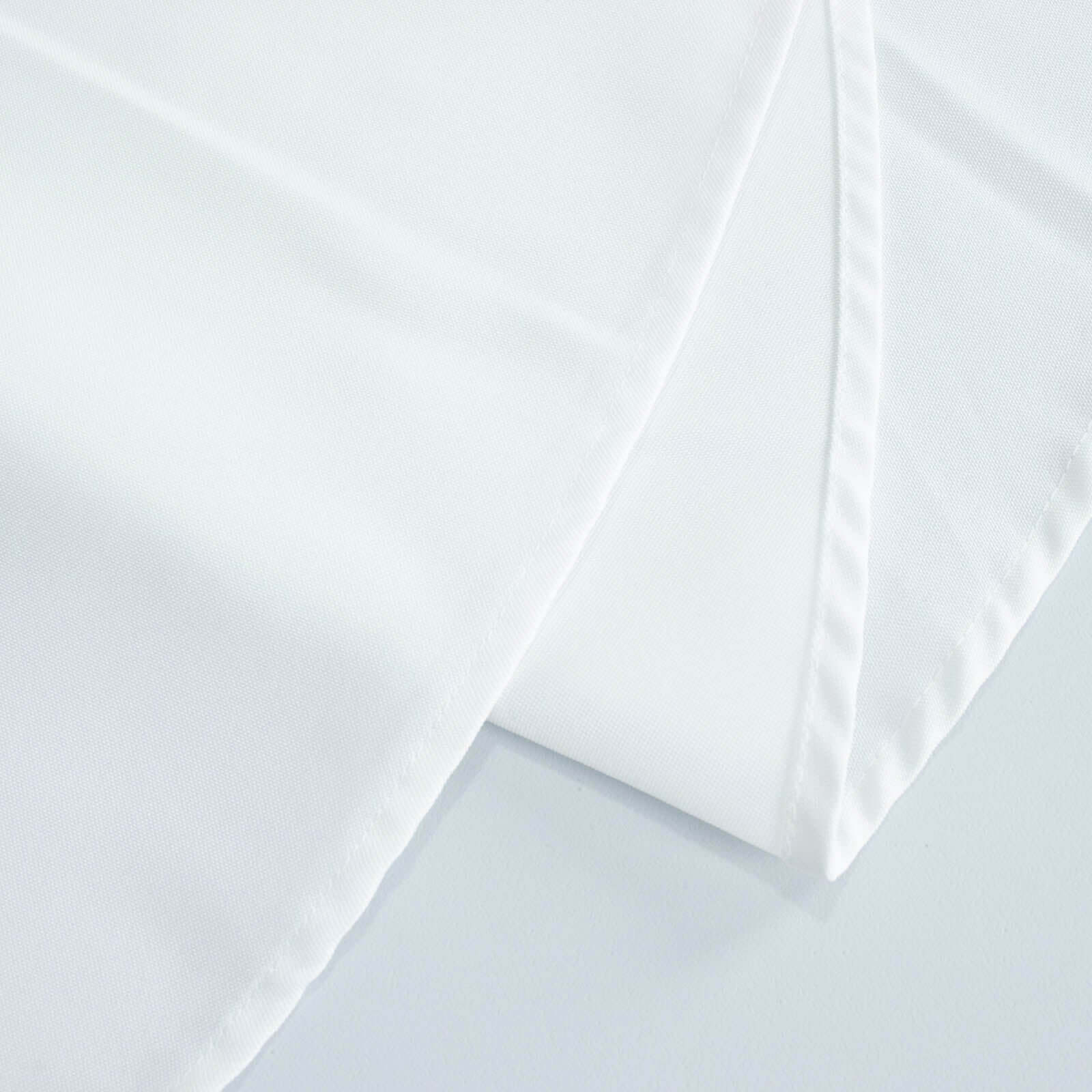 Premium Polyester 70"x70" Table Overlay Square Tablecloth White 220GSM Wrinkle-Resistant Table Cover for Stylish Gatherings