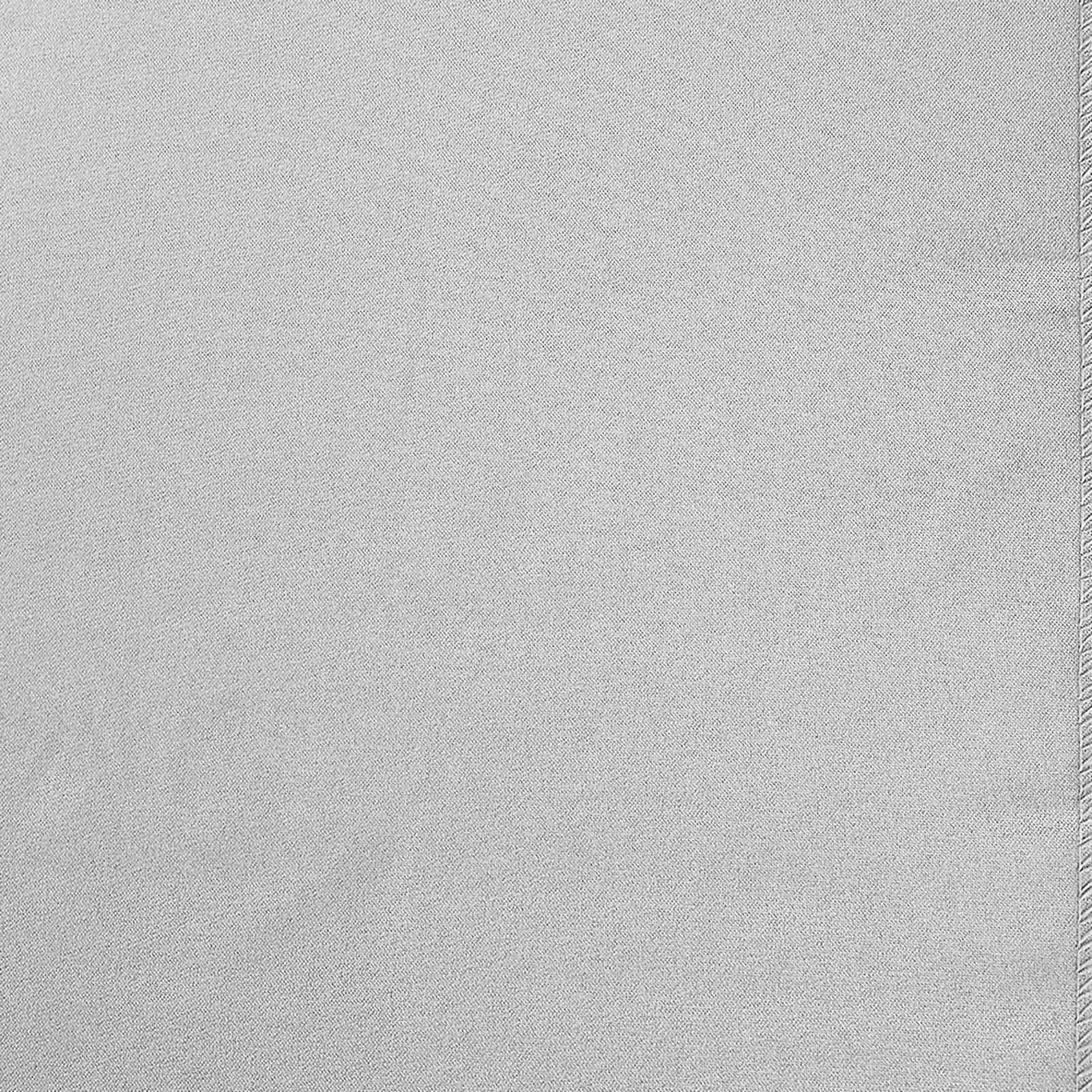 Polyester 12"x108" Table Runner Silver - Durable & Wrinkle-Resistant Table Decor