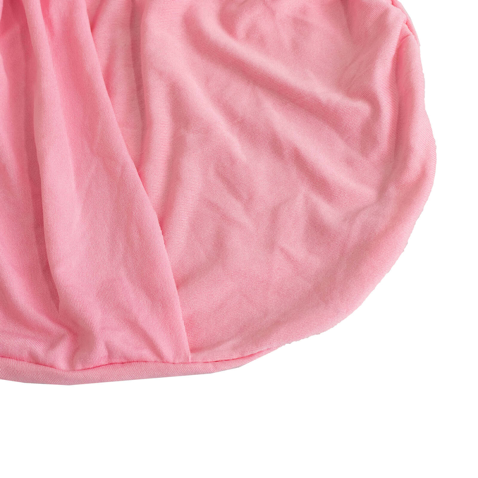 Stretch Spandex Chair Cover Pink for Folding Chairs - Secure Fit Slipcover with Silver Rhinestone Buckled Sash Band