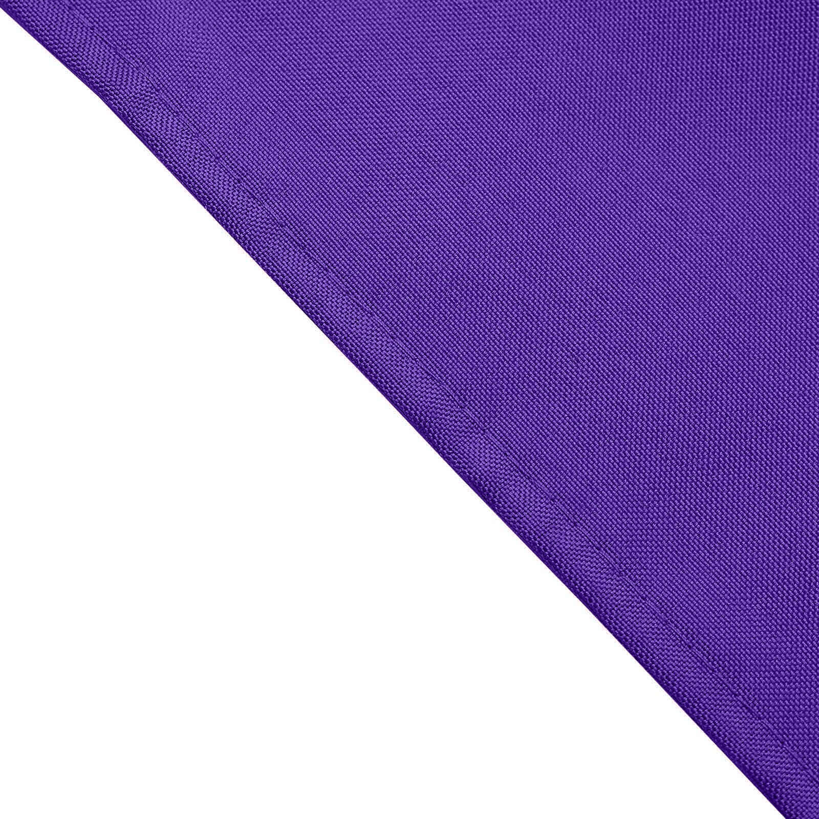 5 Pack Polyester 17"x17" Napkins Purple - Durable & Wrinkle Resistant Dinner Napkins