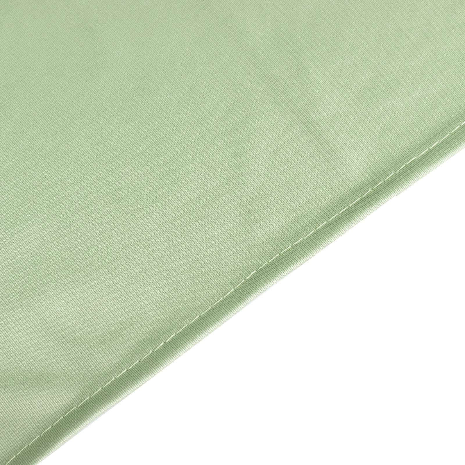 Scuba Rectangular 90"x132" Tablecloth Sage Green - Wrinkle Free, Stain Resistant & Seamless Table Cover