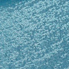 Sequin 12"x108" Table Runner Light Blue - Glittering Design