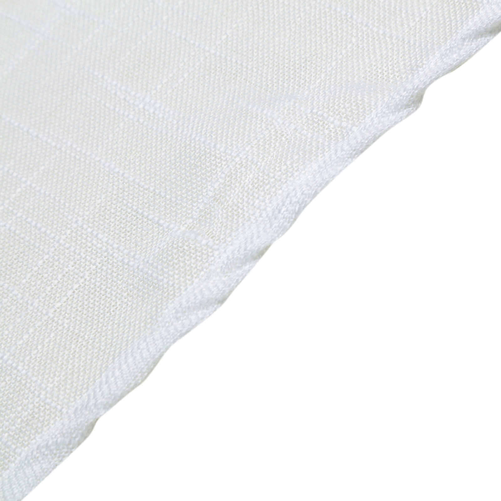 5 Pack Faux Linen 20"x20" Napkins White - Slubby Textured & Wrinkle Resistant Cloth Napkins for Rustic Boho Tablescapes