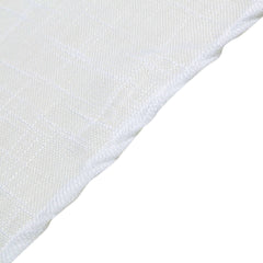 5 Pack Faux Linen 20"x20" Napkins White - Slubby Textured & Wrinkle Resistant Cloth Napkins for Rustic Boho Tablescapes