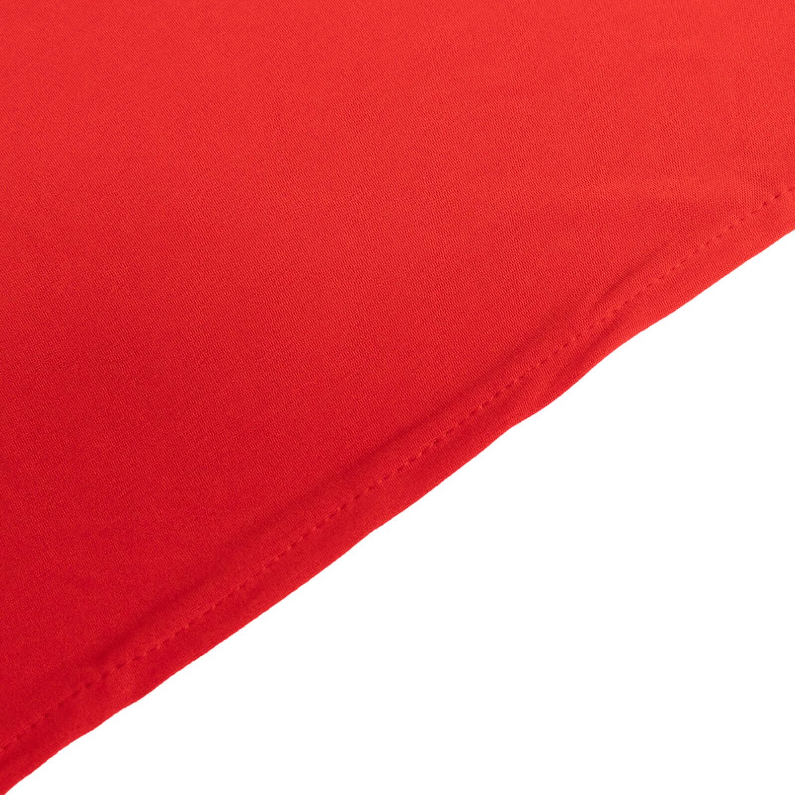 Stretch Spandex 6ft Round Tablecloth Red - Durable Form-Fitting Table Cover