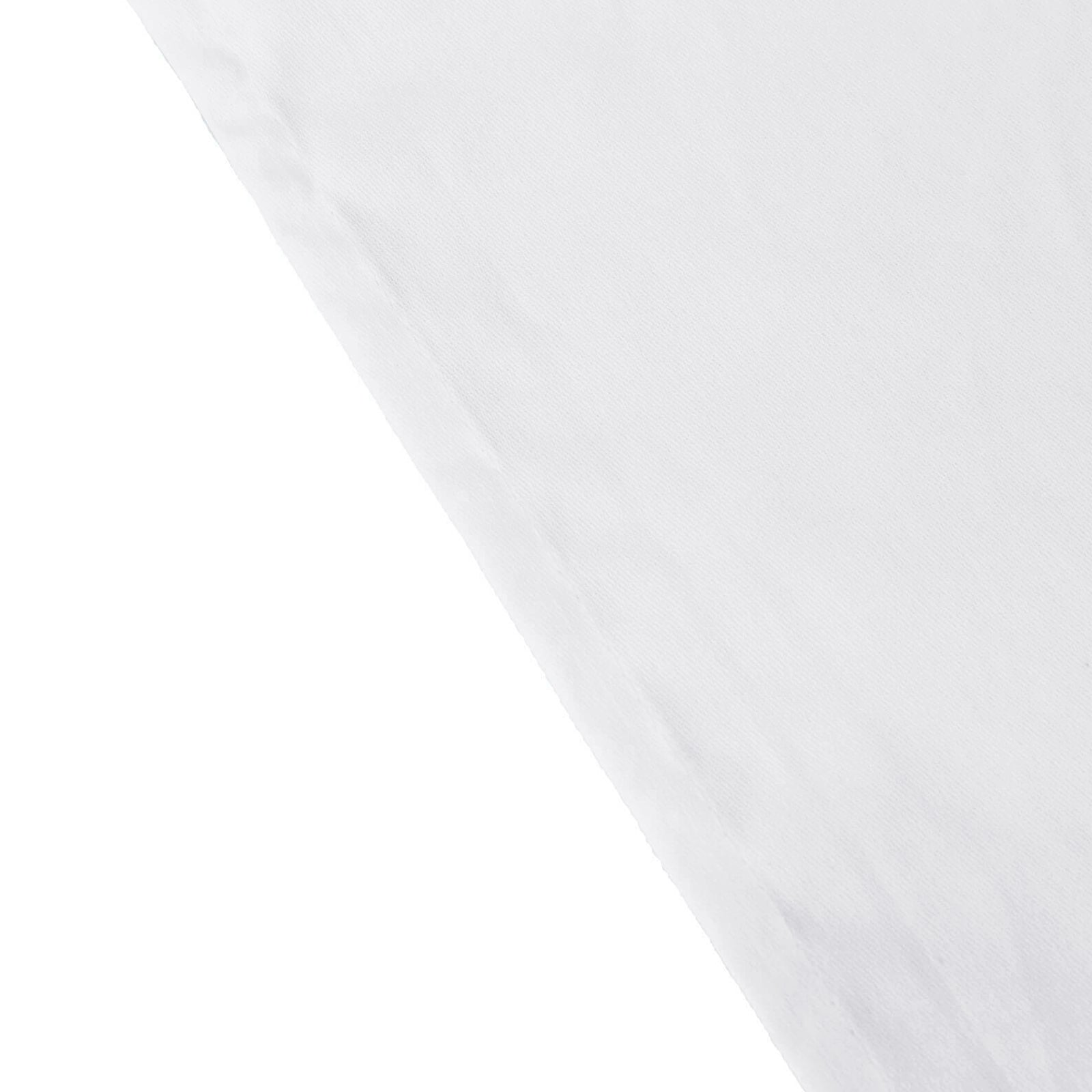 Cotton Blend 60"x102" Rectangle Tablecloth White - Wrinkle-Resistant Table Cover