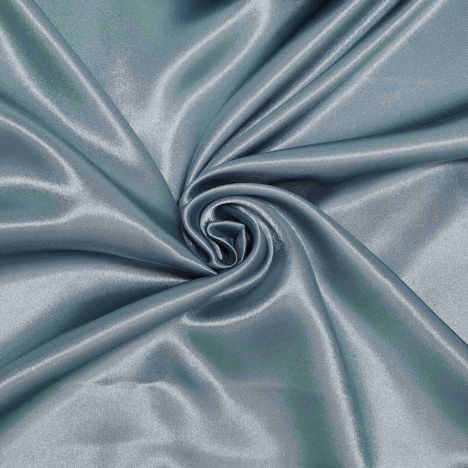 Satin 72"x72" Table Overlay Square Tablecloth Dusty Blue - Smooth Finish Table Cover