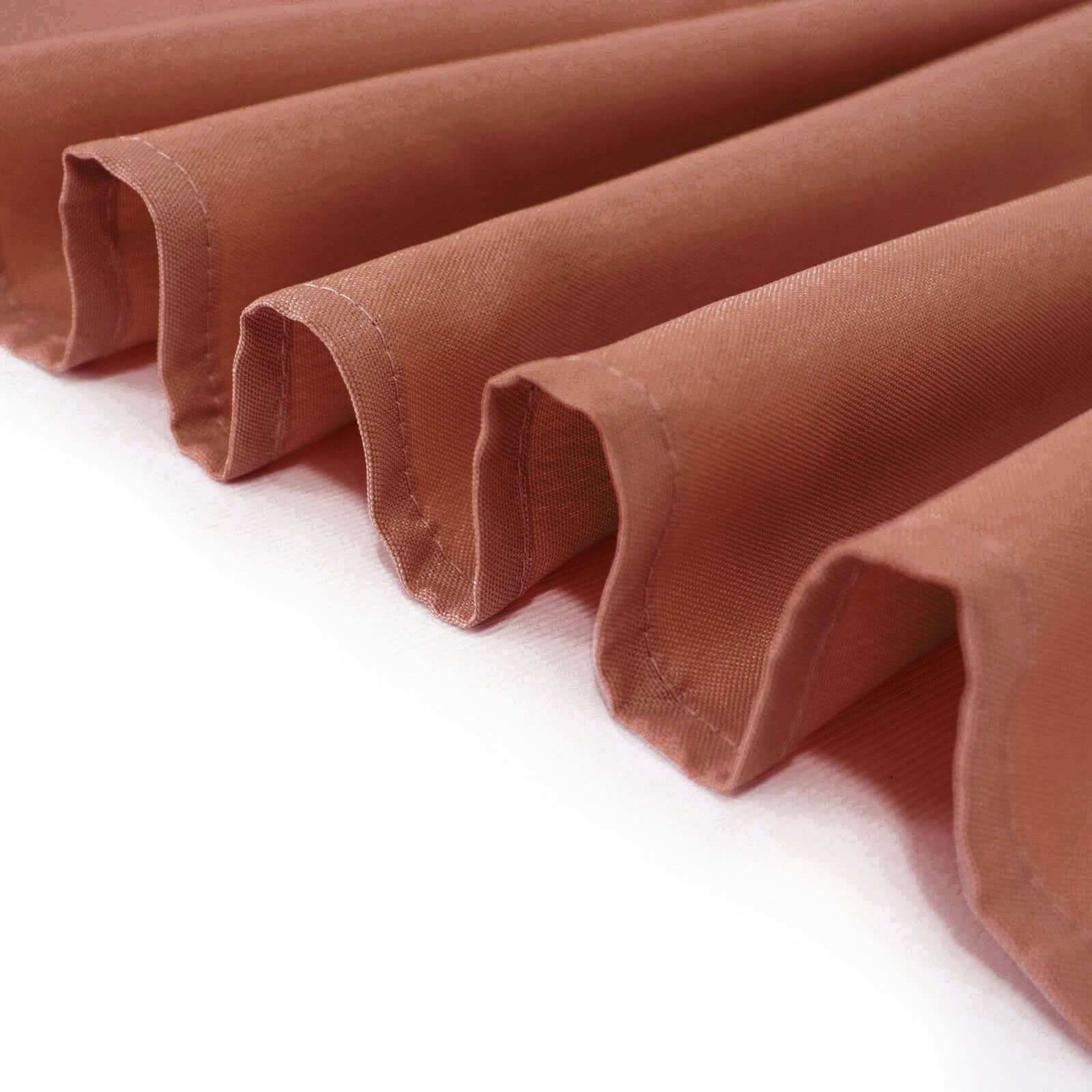 Polyester Square 54"x54" Tablecloth Terracotta (Rust) - Wrinkle-Resistant & Durable Table Cover