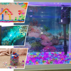 400 Pcs Acrylic Ice Bead Vase Fillers Mini Clear - Chic DIY Craft Crystals for Wedding Centerpieces & Table Styling