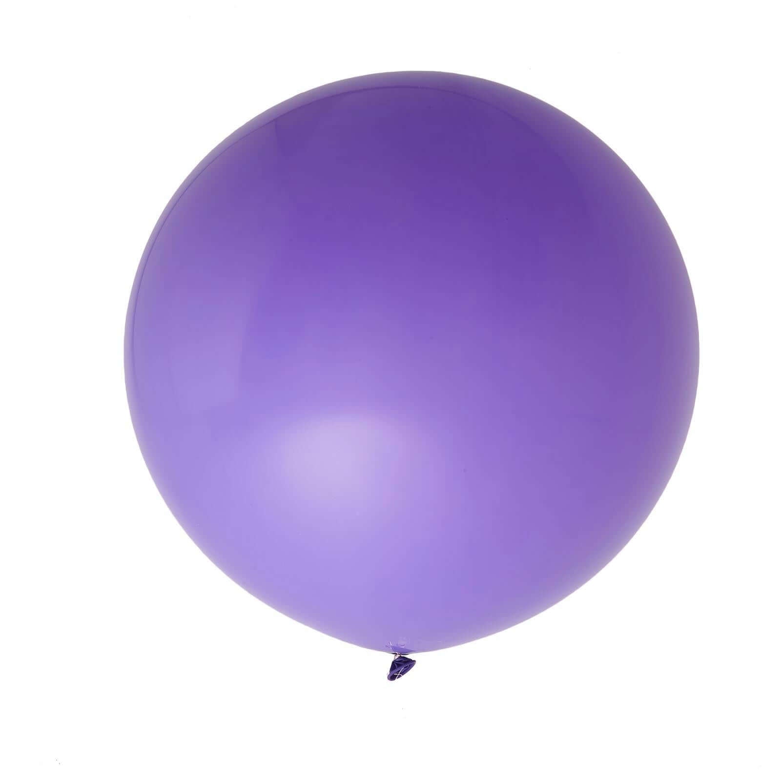 2 Pack 32" Large Matte Purple Helium or Air Premium Latex Balloons