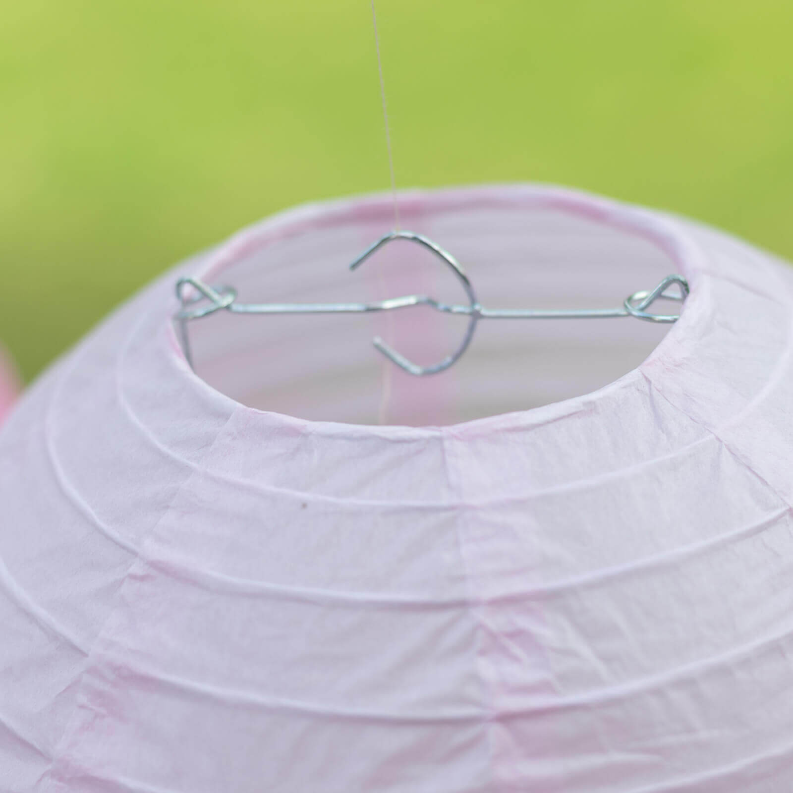 Set of 8 Mixed Blush Gold Hanging Paper Lanterns, Decorative Round Chinese Sky Lanterns, Assorted Sizes - 6",8",10",14"