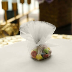 25 Pack 9" Taupe Sheer Nylon Tulle Circles Favor Wrap Craft Fabric, DIY Candy Favor Wraps